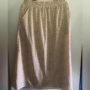 Roolee floral MIDI Skirt — with pockets! Size large